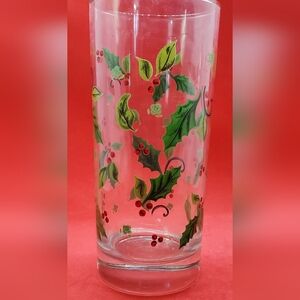 Vintage Holly Glass Allover Design